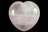 1.6" Polished Rose Quartz Hearts - Photo 2